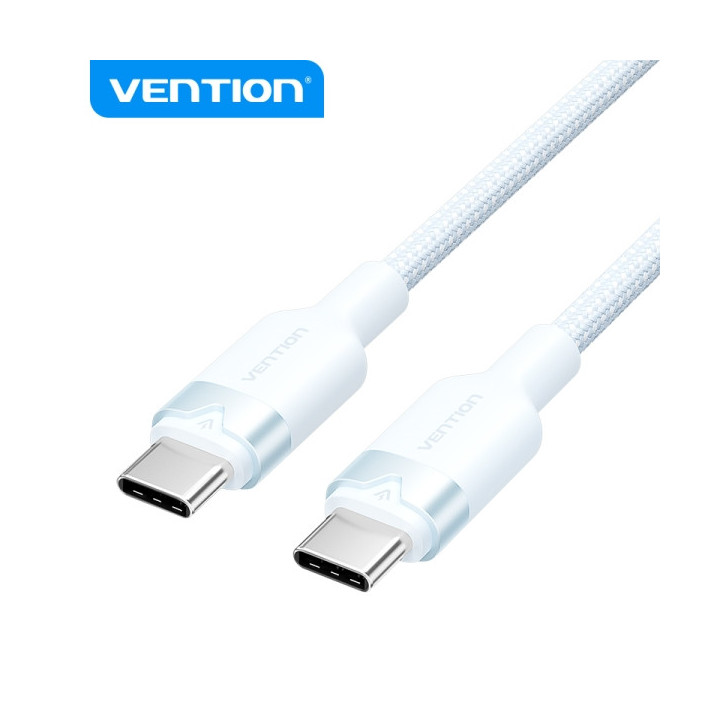 Vention Cable USB 2.0 - Niquelado - 60W - 3A - Color Azul