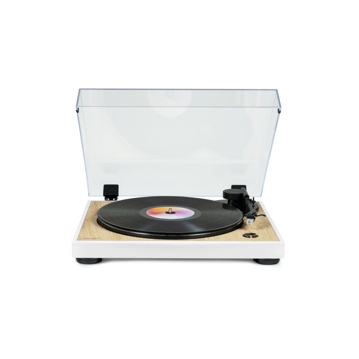 Thomson TT301 Giradiscos Preamplificado - Funcion Parada Automatica - Color Madera/Blanco