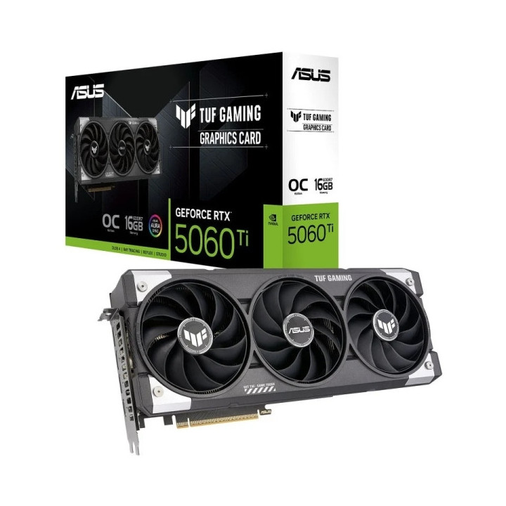 Asus GeForce RTX 5060 Ti TUF Gaming OC Tarjeta Grafica 16GB GDDR7 Reflex 2 RTX AI DLSS4