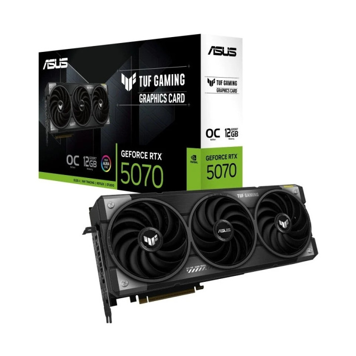 Asus GeForce RTX 5070 TUF Gaming OC Tarjeta Grafica 12GB GDDR7 Reflex 2 RTX AI DLSS4