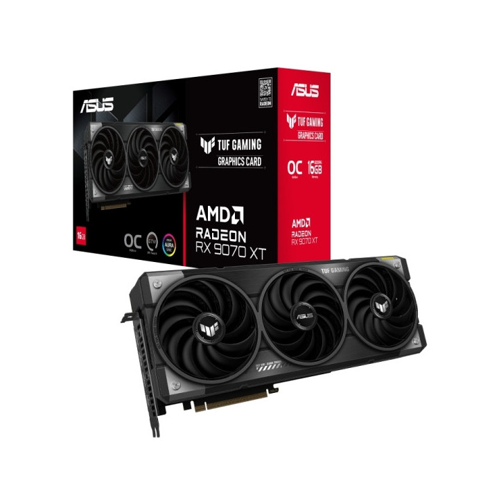 Asus TUF Gaming Radeon RX 9070 XT OC Tarjeta Gráfica 16GB GDDR6