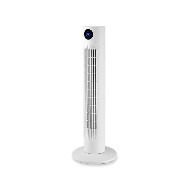 Orbegozo TWM 0960 Ventilador de Torre - Potente Motor de 60W - Altura de 78cm - Panel LED con Indicador de Temperatura - Funcio