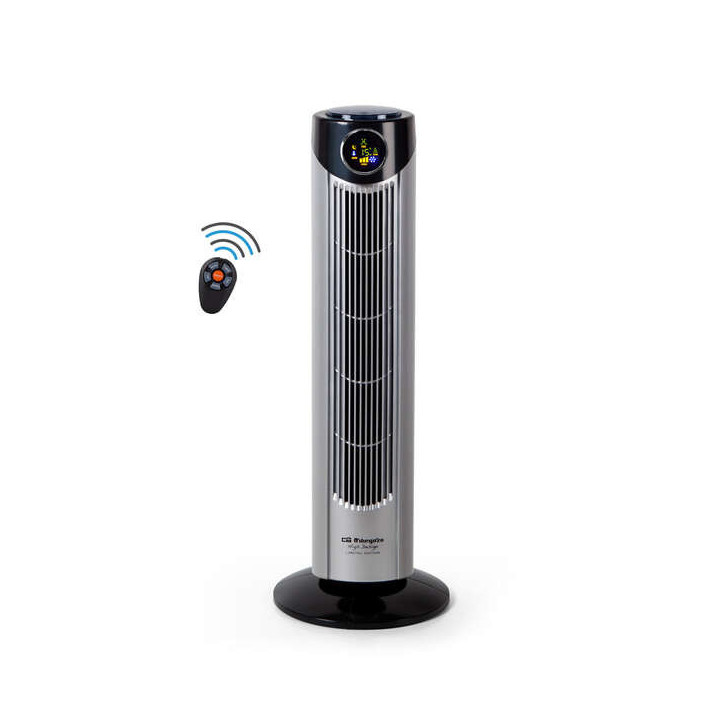 Orbegozo TWM 1010 Ventilador de Torre Ionico - Potente Caudal de Aire - Display Digital - Control Remoto - Ideal para Combatir