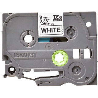 Brother TZe221 Cinta Laminada Original de Etiquetas - Texto negro sobre fondo blanco - Ancho 9mm x 8 metros