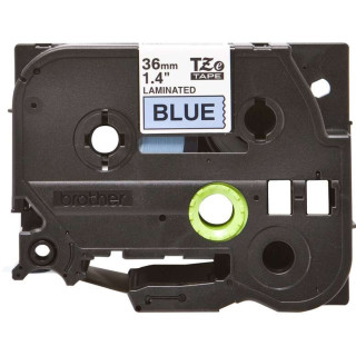 Brother TZe561 Cinta Laminada Original de Etiquetas - Texto negro sobre fondo azul - Ancho 36mm x 8 metros