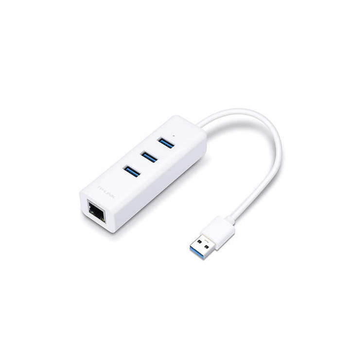 TP-Link UE330 Hub de 3 Puertos USB 3.0 y Adaptador Ethernet Gigabit