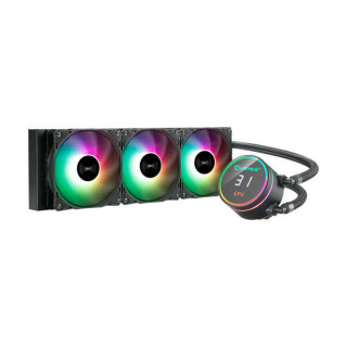 Unykach Aquastorm 360 Kit de Refrigeracion Liquida - 3 Ventiladores de 120mm - Iluminacion RGB - Visualizacion Temperatura CPU