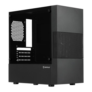 Unykach Aero C25 Caja MicroATX - Fuente de Alimentacion 500W Incluida - Tamaño Disco Soportado 3.5"