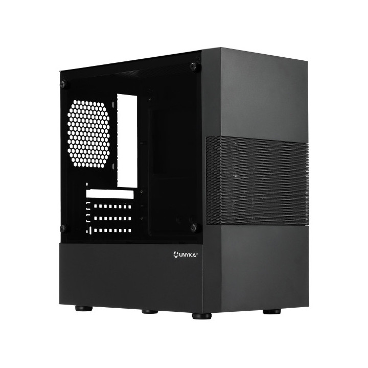 Unykach Aero C25 Caja MicroATX - Fuente de Alimentacion 500W Incluida - Tamaño Disco Soportado 3.5"