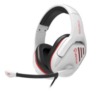 Unykach Gaming Nova Gpro White 2.1 Auriculares con Microfono Ajustable - Diadema Ajustable - Almohadillas Acolchadas - Controle