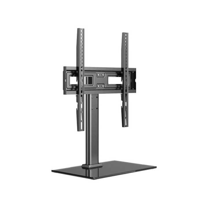 Unykach Soporte de Mesa para TV de 23"-60" - Base de Vidrio Templado - Peso Max 40Kg - VESA 400x400mm - Color Negro
