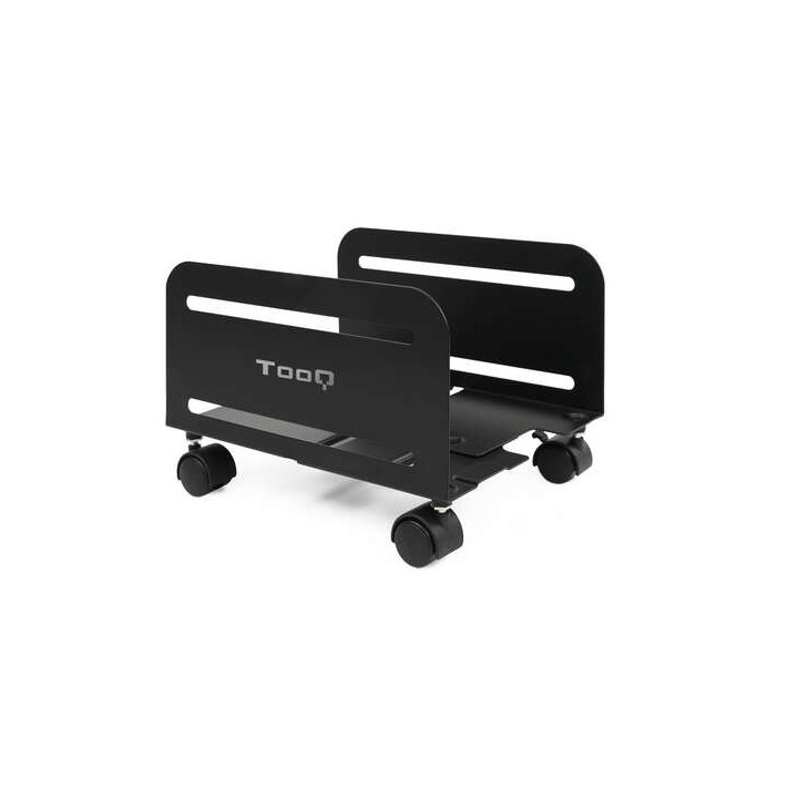 Tooq Soporte de Suelo con Ruedas para CPU de 119-209mm de Ancho - Peso Max 10kg - Color Negro