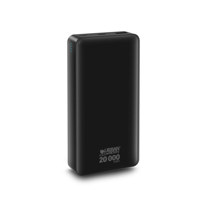 Urban Factory Juicee Max Powerbank 20000mAh - Entrada USB-C - Salida USB-C y USB-A - Color Negro