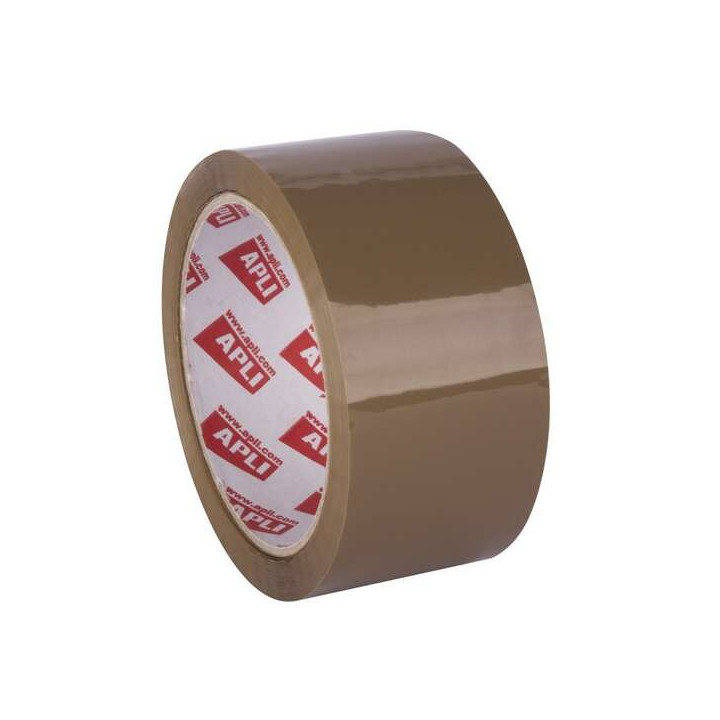 Apli Precinto Acrilico Marron - PP - Brillante - 48 mm x 66 m 25 µm