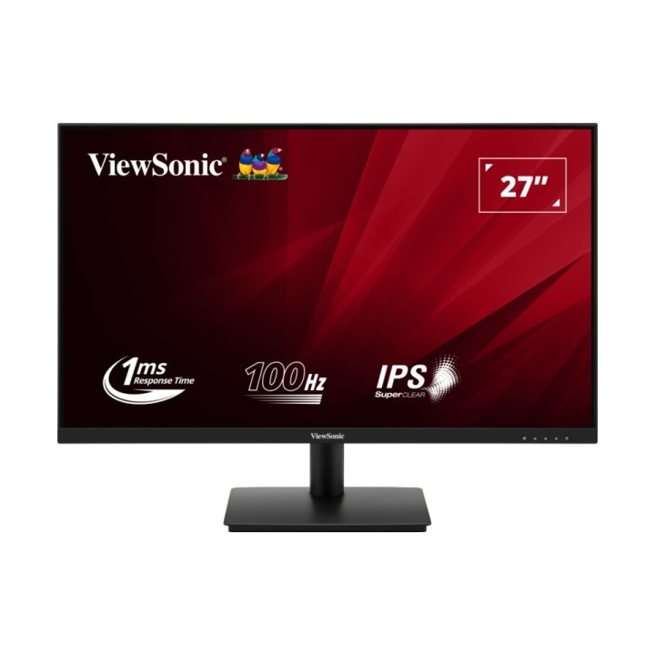 Viewsonic Monitor 27" VA270-H2 LED IPS FullHD - 100hz - Respuesta 1ms - VGA y HDMI - VESA 75x75 - Color Negro