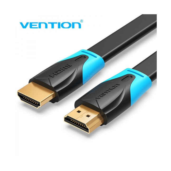 Vention Cable Plano HDMI Macho a HDMI Macho 2.0 4K - 0.75m - Color Negro