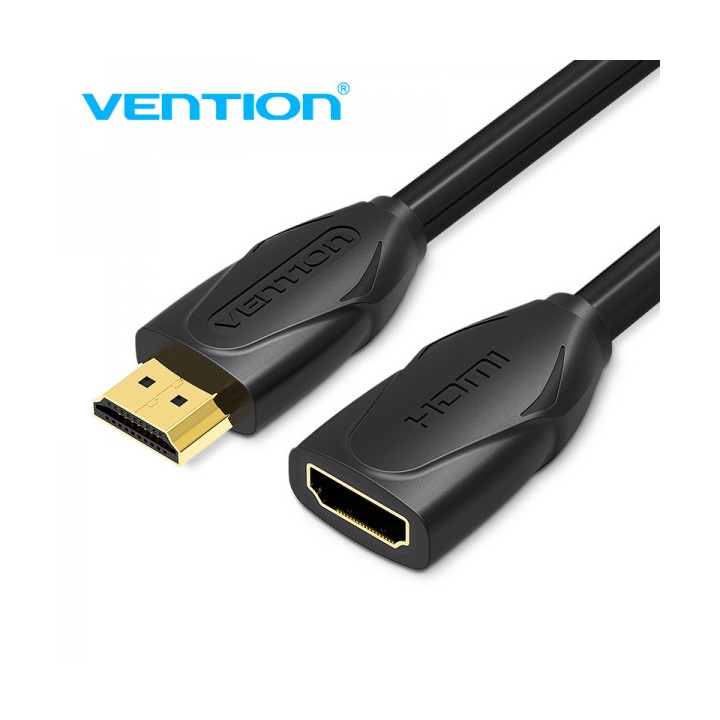 Vention Cable Alargador HDMI Macho a HDMI Hembra - 5m - Color Negro