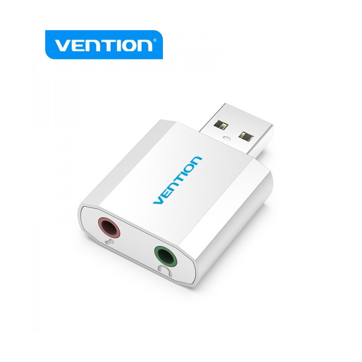 Vention Tarjeta de Sonido 2.1 - Color Plata