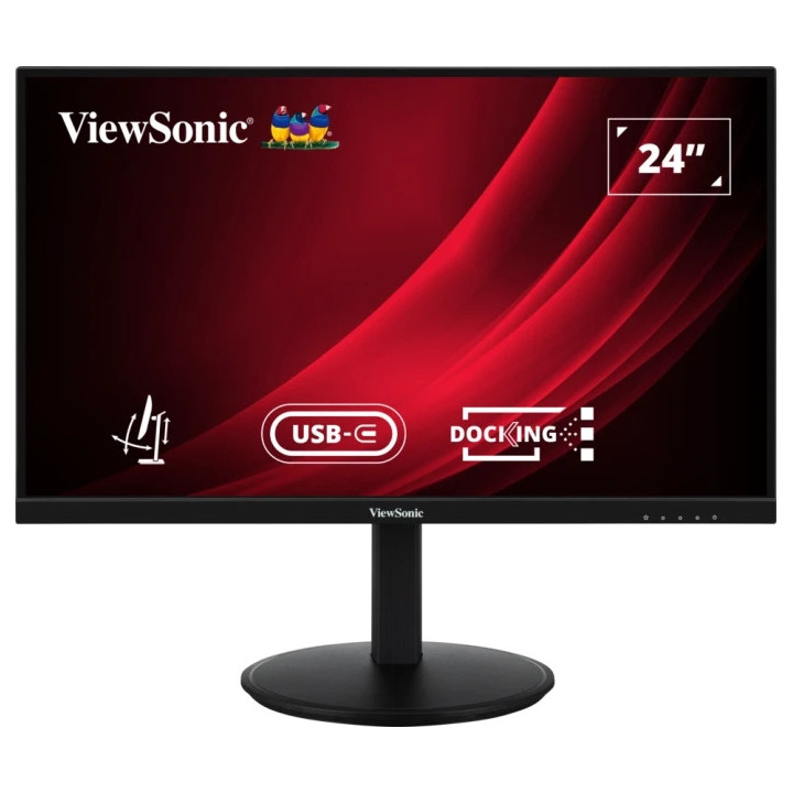 ViewSonic VG2409U-2 Monitor LED 24" IPS Full HD 1080p HDR - Respuesta 4ms - Altavoces 5W - 16:9 - Ajustable en Altura
