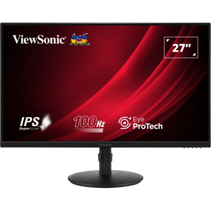 Viewsonic Monitor 27" VG2708A-MHD LED IPS FullHD - 16:9 - VGA - HDMI - DisplayPort - Altavoces - Ajustable en Altura - Color Ne