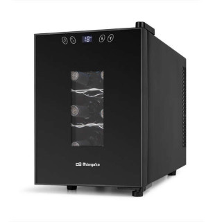 Orbegozo VT 630 Vinoteca Compacta - Conserva y Disfruta del Vino en Casa - Capacidad para 6 Botellas - Control Electronico de T