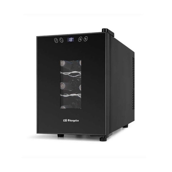 Orbegozo VT 630 Vinoteca Compacta - Conserva y Disfruta del Vino en Casa - Capacidad para 6 Botellas - Control Electronico de T