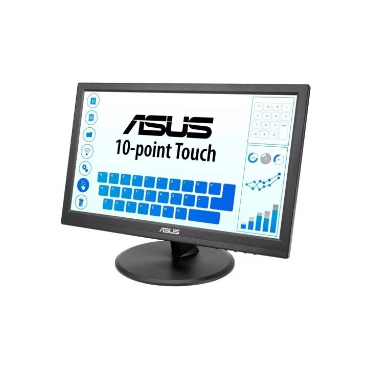 Asus VT168HR Monitor Tactil 15.6" LED WXGA 60Hz - Capacidad Tactil 10 Puntos - Respuesta 5ms - 16:9 - USB