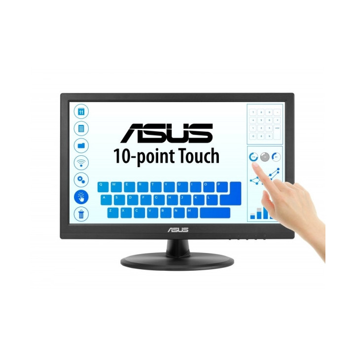 Asus VT169HE Monitor Tactil 15.6" LED IPS FullHD 60Hz - Capacidad Tactil 10 Puntos - Respuesta 5ms - 16:9 - HDMI