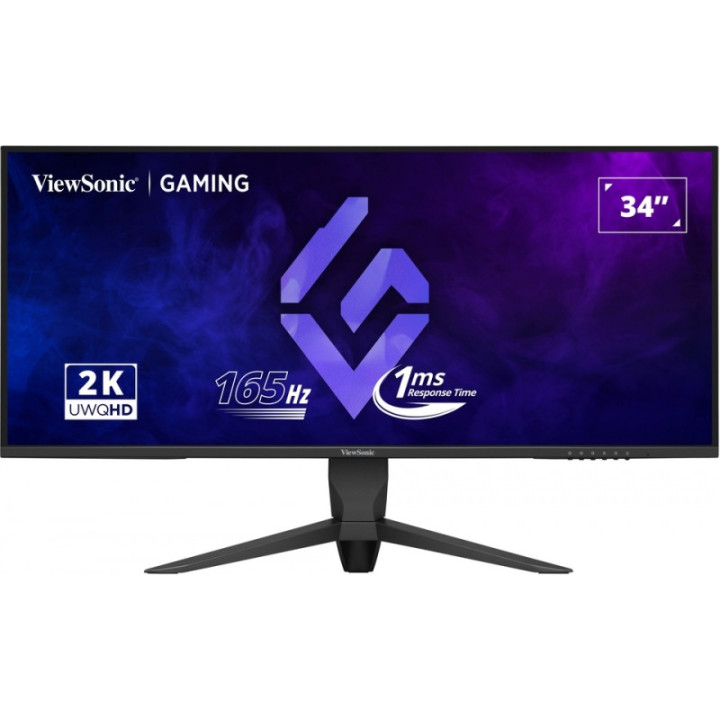 Viewsonic Monitor 34" VX3480-2K-PRO QHD - 165Hz - Respuesta 1ms - Flat Monitor - 21:9 - 2 HDMI - DisplayPort - Ajustable en Alt