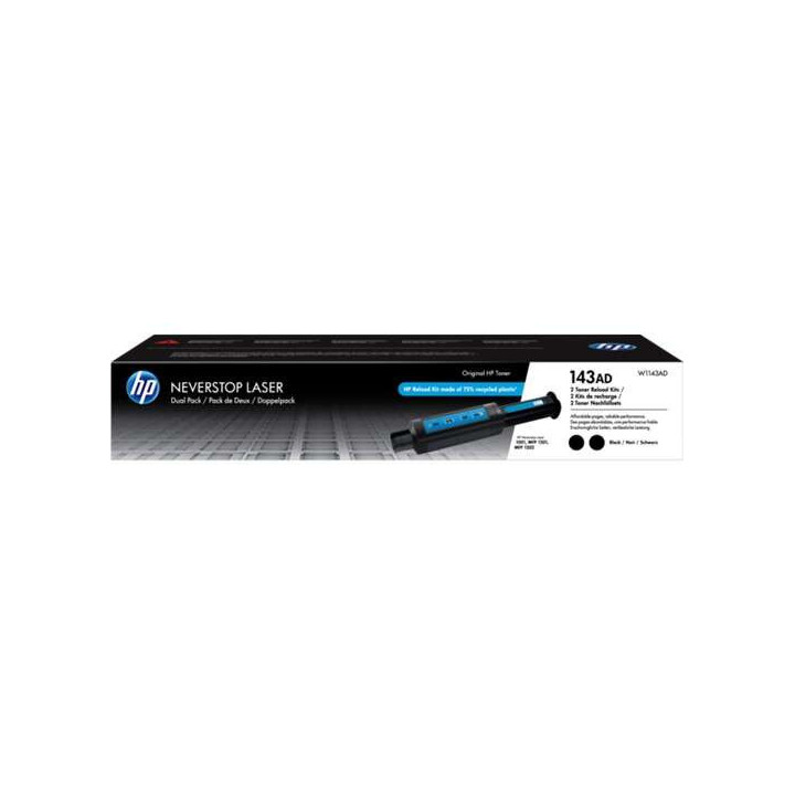 HP W1143A Negro Pack de 2 Kits de Recarga de Toner Originales - 143A