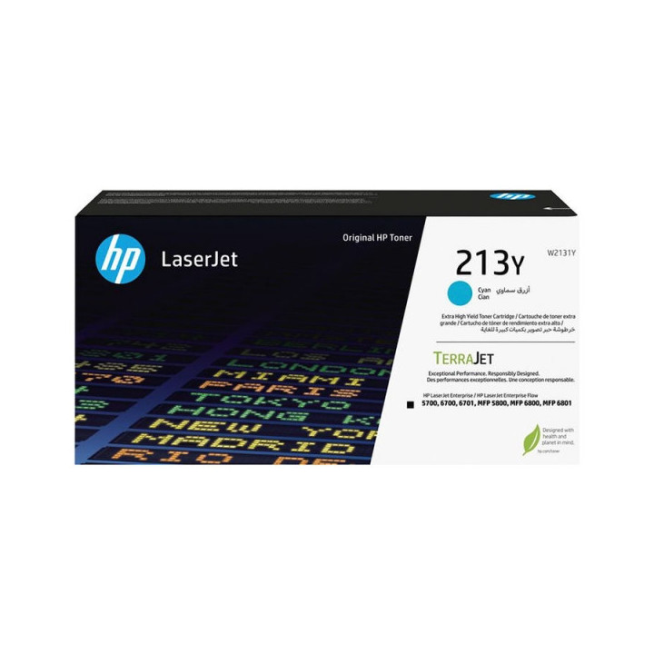 HP W2131Y Cyan Cartucho de Toner Original - 213Y