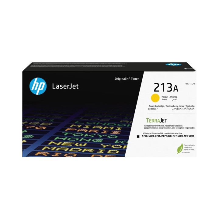 HP W2132A Amarillo Cartucho de Toner Original - 213A