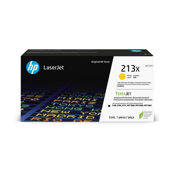 HP W2132X Amarillo Cartucho de Toner Original - 213X