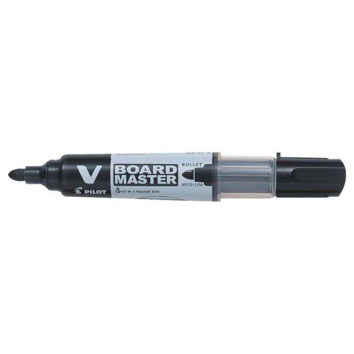 Pilot V-Board Master Begreen Rotulador para Pizarra Blanca - Punta Redonda 6mm - Trazo 2.3mm - 91% Plastico Reciclado - Recarga