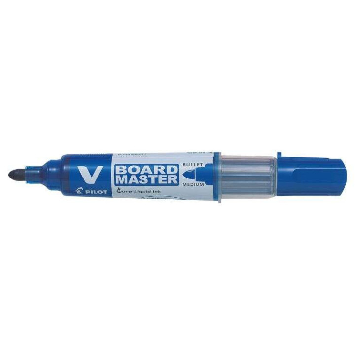 Pilot V-Board Master Begreen Rotulador para Pizarra Blanca - Punta Redonda 6mm - Trazo 2.3mm - 91% Plastico Reciclado - Recarga