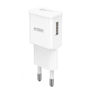 Urban Factory Cargador de Pared USB 3A - Qualcomm 3.0 - Enchufe UE - Color Blanco