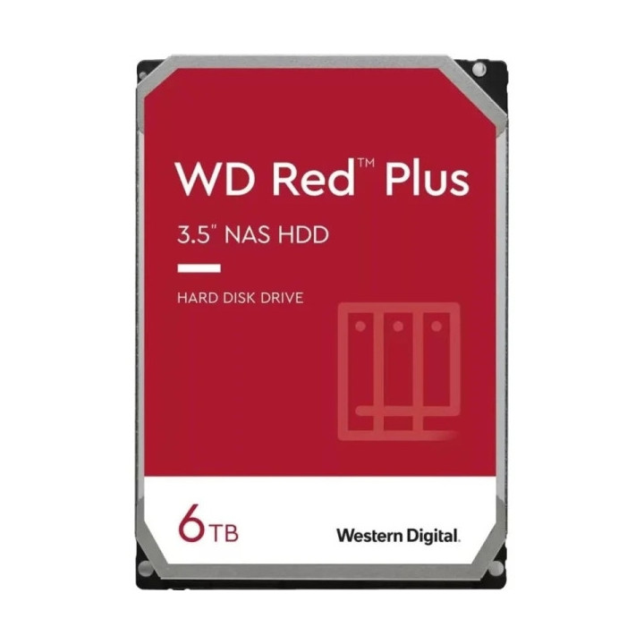 WD Red Plus Disco Duro Interno 3.5" 6TB NAS SATA III