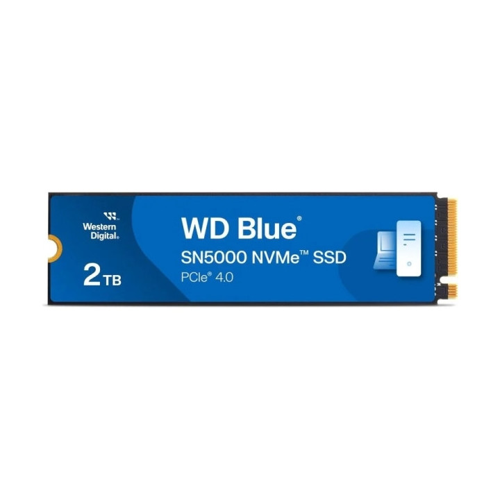 WD Blue SN5000 Disco Duro Solido SSD 2TB M2 PCI Express 4.0 NVMe Gen4 TCL 3D NAND