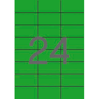 Apli Etiquetas Verdes Permanentes 70.0 x 37.0mm 20 Hojas