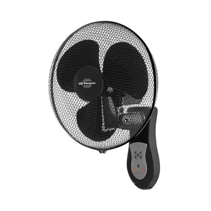 Orbegozo WF 0243 Ventilador de Pared Silencioso con Mando a Distancia - Potente y Versatil - 3 Modos de Ventilacion y Temporiza