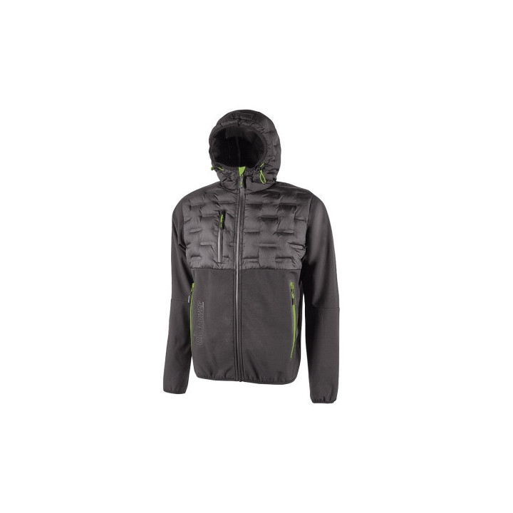 Upower Spock Chaqueta Hibrida Transpirable y Antiviento - Talla 2XL - Versatil