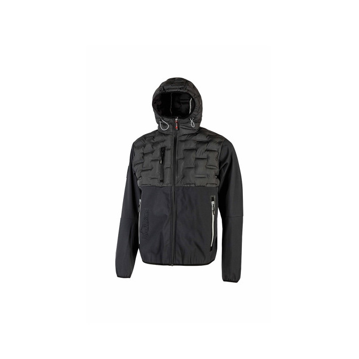 Upower Spock Chaqueta Hibrida Transpirable y Antiviento - Talla 2XL - Versatil