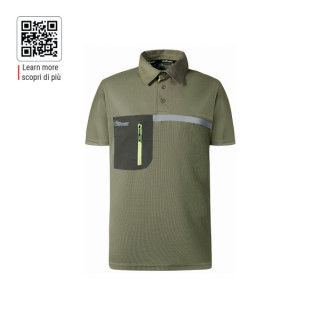 Upower Libra Polo Hombre Termorregulador - Talla 2XL - Antimicrobiano HeiQ Pure