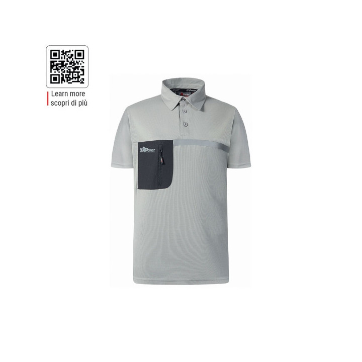 Upower Libra Polo Hombre Termorregulador - Talla 2XL - Tecnologia HeiQ Smart Temp