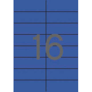 Apli Etiquetas Azules Permanentes 105.0 x 37.0mm 20 Hojas