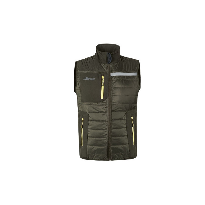 Upower Wall Chaleco de Trabajo con Relleno en Grafeno - Talla 2XL - Termorregulador