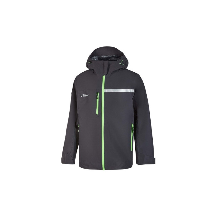 Upower Tutendo Chubasquero Impermeable Transpirable - Talla 2XL - Grafeno Termorregulador