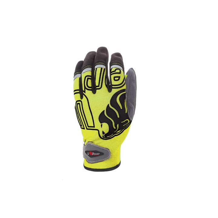 Upower Niko Guantes de Trabajo con Destreza y Flexibilidad - Talla L - Dorso Elastico Transpirable