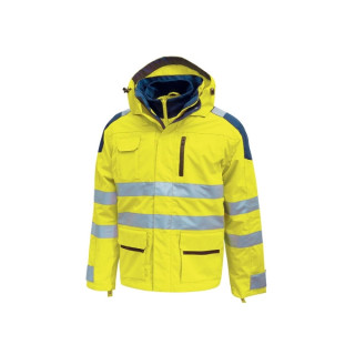 Upower Backer Parka Impermeable y Transpirable - Talla 2XL - Detalles Reflectantes