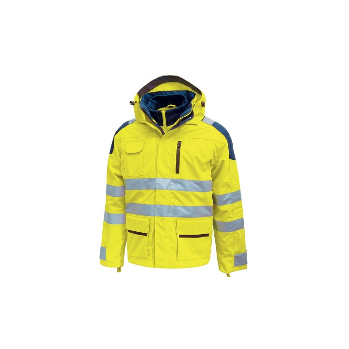 Upower Backer Parka Impermeable y Transpirable - Talla 2XL - Detalles Reflectantes